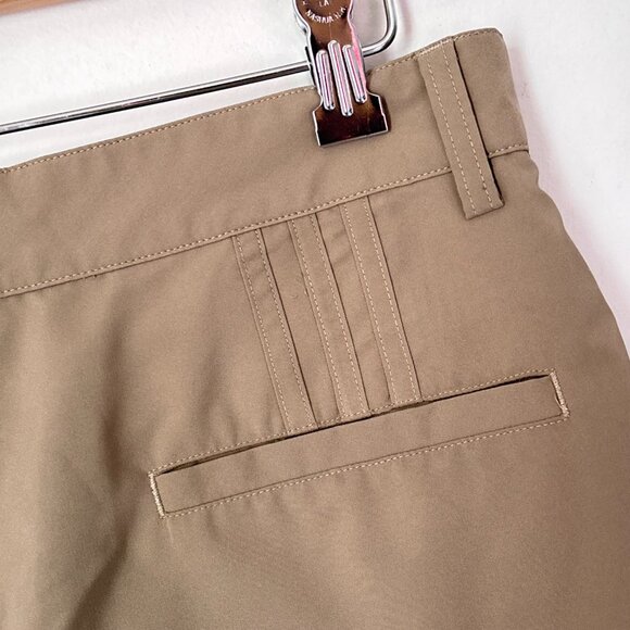 Adidas Men's Beige Neutral Minimalist Bermuda Dress Shorts Size 30 -d60 - Picture 14 of 15